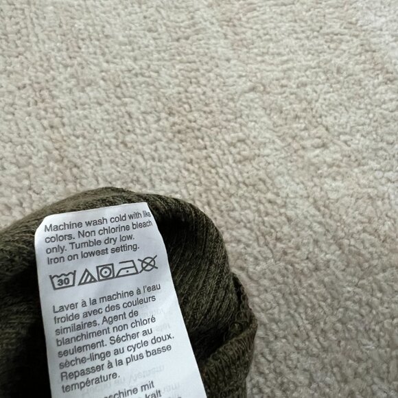 Madewell Ribbed Short Sleeve Pocket T Shirt Green Midi Dress S - Picture 9 of 9